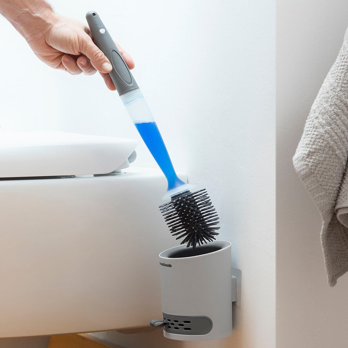 Scopino per Bagno con Dispenser di Sapone Bruilet